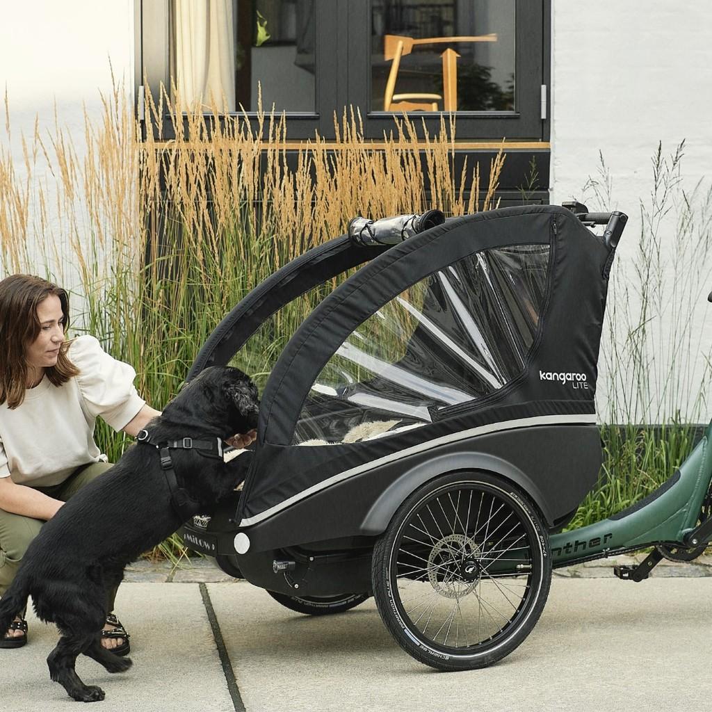 Ideal für Hundetransport: Winther Kangaroo Lite bietet sicheren und stilvollen Komfort auf jeder Fahrradtour.