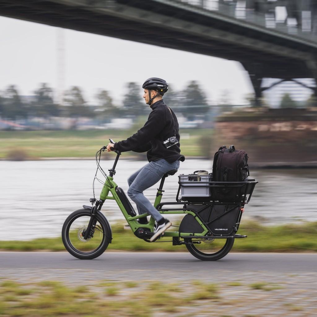 Entdecken Sie das VELO DE VILLE LOADY E-Bike - ideal für den Transport in der Stadt. Robust, stilvoll und perfekt f
