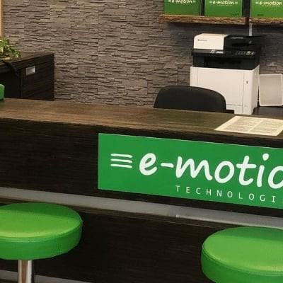 E-Bike Beratungsbereich bei e-motion Technologies