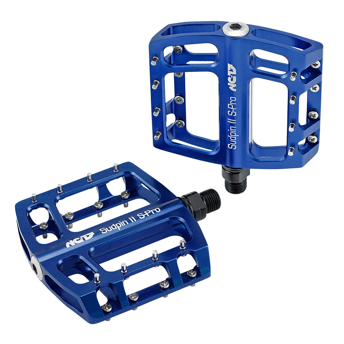 Robuste und stylische NC-17 Sudpin II S-Pro Pedale, ideal für Mountainbikes. Perfekte Griffigkeit und Langlebigkeit