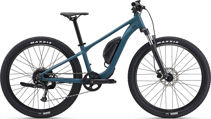 Das Giant Talon E+ Jr 26 ist ein robustes Jugend-E-Mountainbike in Deep Lake-Blau. Perfekt für junge Fahrer, die Ab