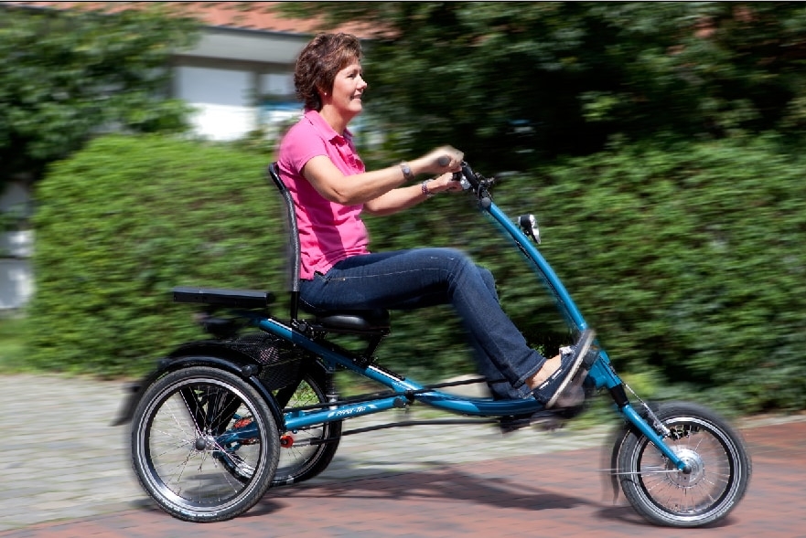 Erleben Sie Komfort und Stabilität mit dem Pfau Tec Scootertrike. Ideal für entspannte Fahrten und leichtes Handlin