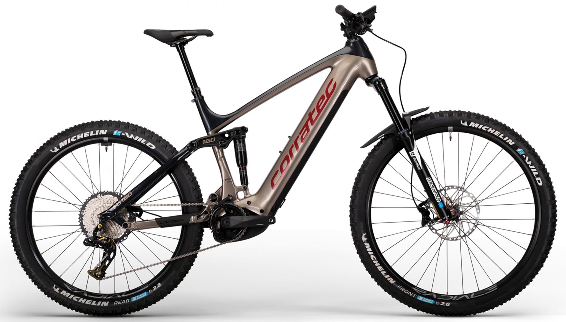 Entdecken Sie das Corratec E-Power RS 160 Pro 2023: Ein starkes E-Mountainbike fĂŒr anspruchsvolles GelĂ€nde mit robu