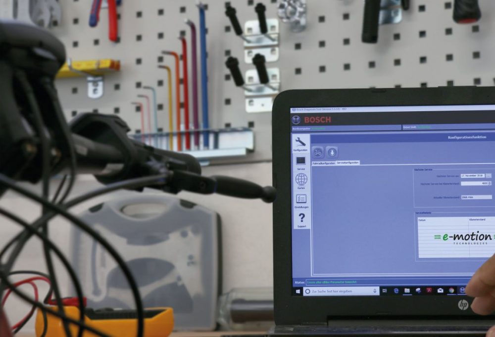 E-Bike Experten für Softwareupdates und Kontrolle des e-Bike Antriebs