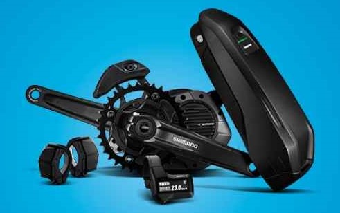 Alle Komponenten des neuen Shimano E7000 eMTB Antriebs