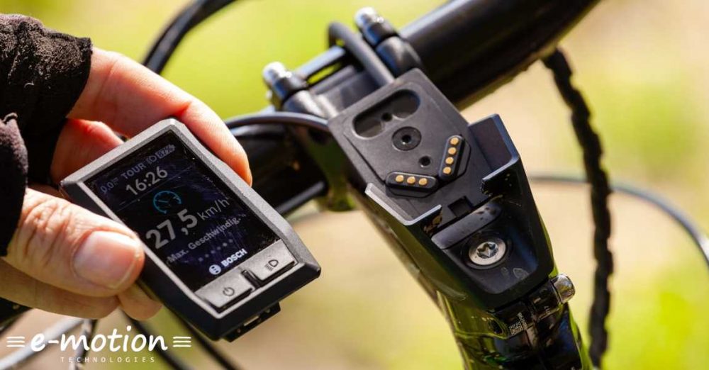 Das Bosch Kiox e-Bike Display mit Magnethalterung